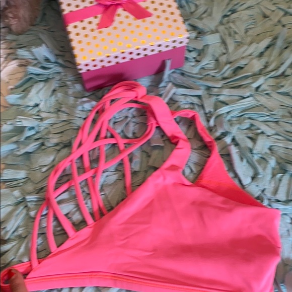 NWOT LULULEMON 4 S Pink Flair Sports Bra! - Picture 5 of 8
